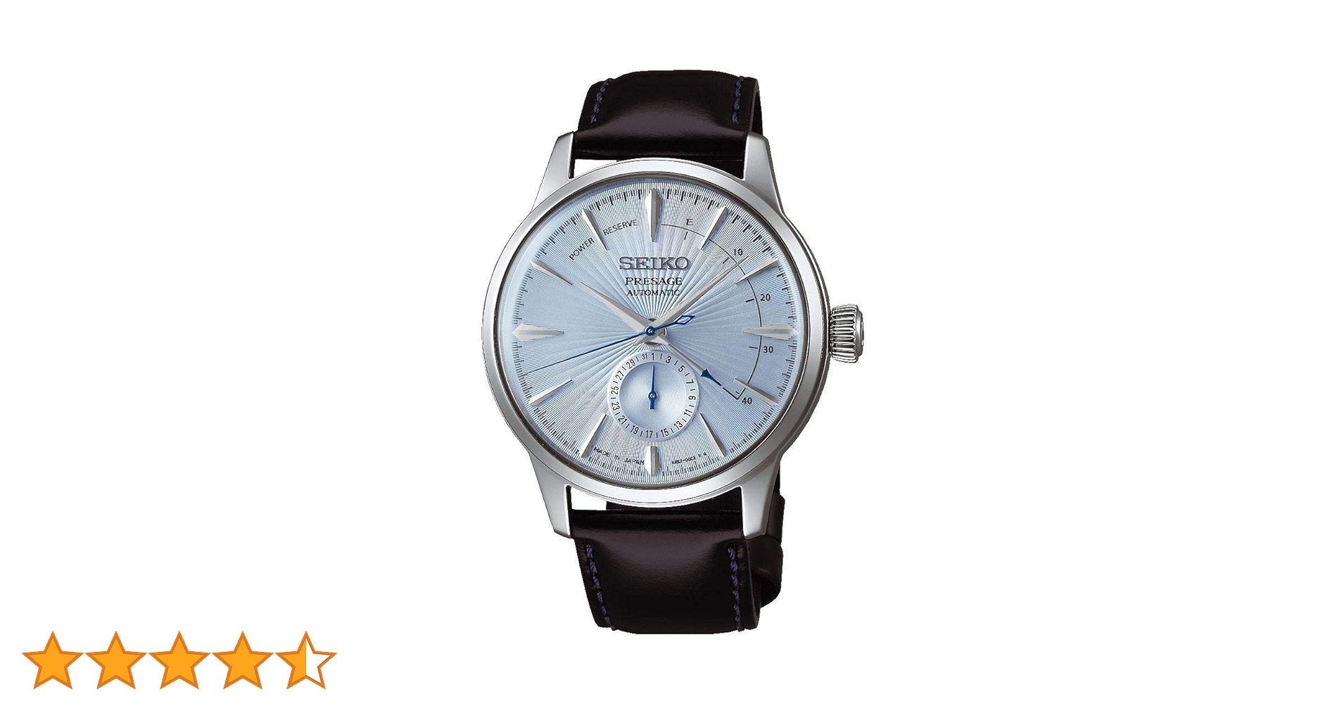 Amazon.co.jp: セイコープレサージュ パワーリザーブアイスブルー